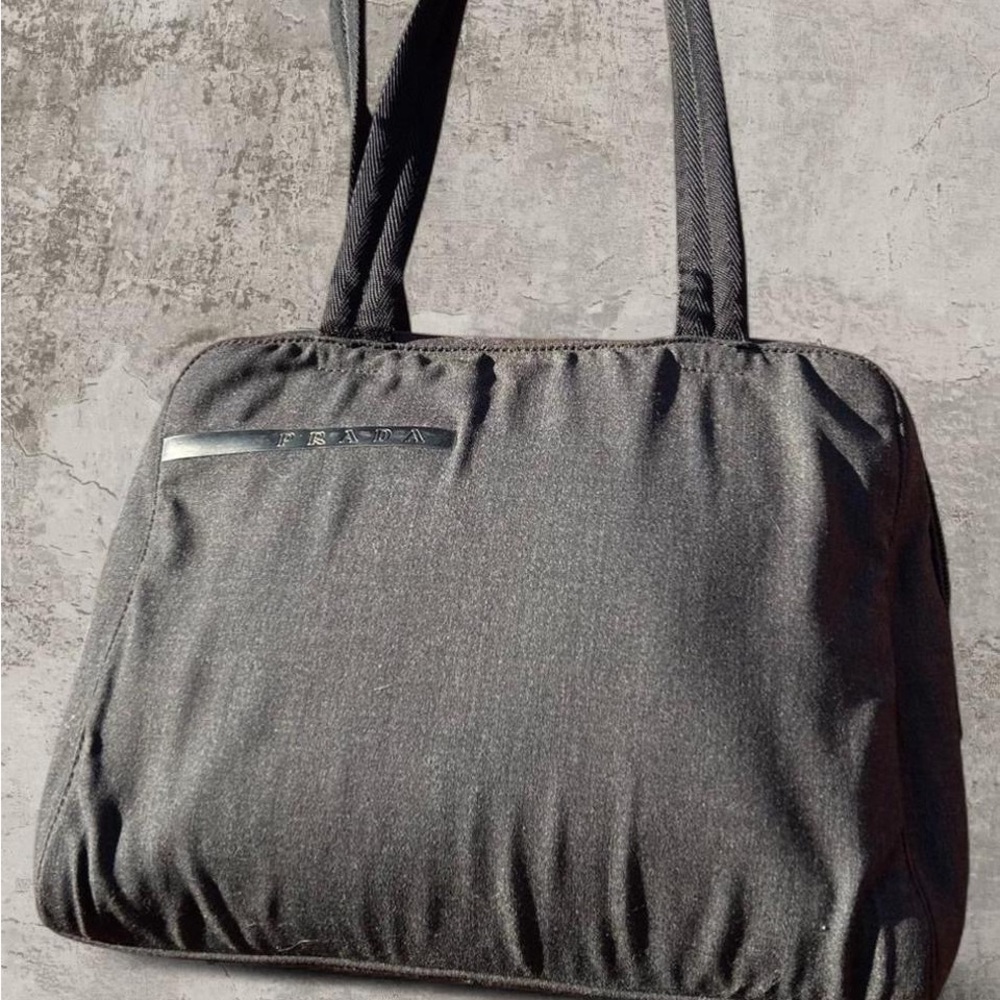 90’s Prada Wool / Leather Hand Bag